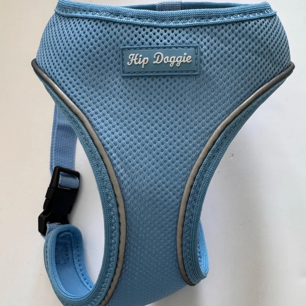 🆕 [Hip Doggie] Ultra Comfort Reflective Dog Harness, Blue, Large